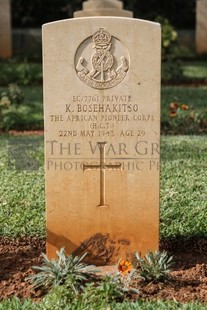 BEIRUT WAR CEMETERY - BOSEHAKITSO, KEGAKOLOTSWE